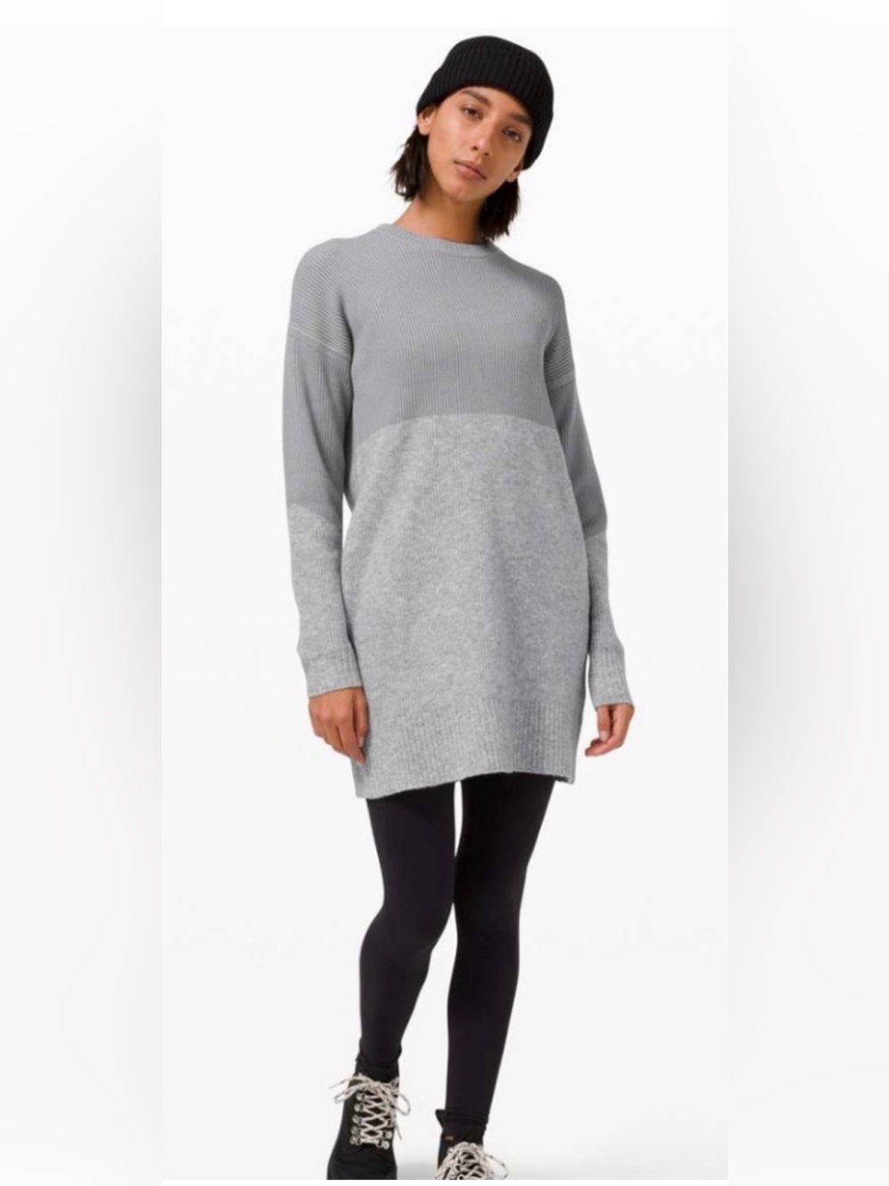 Lululemon restful intention grey/ blue sweater size large